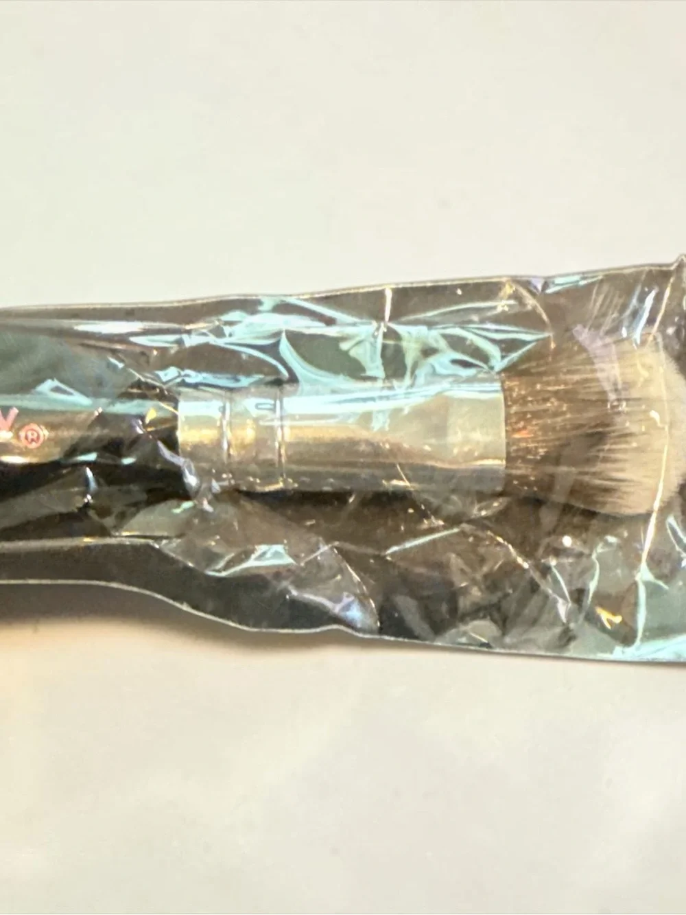 Mally Dual-Ended Makeup Brush - Silver Handle